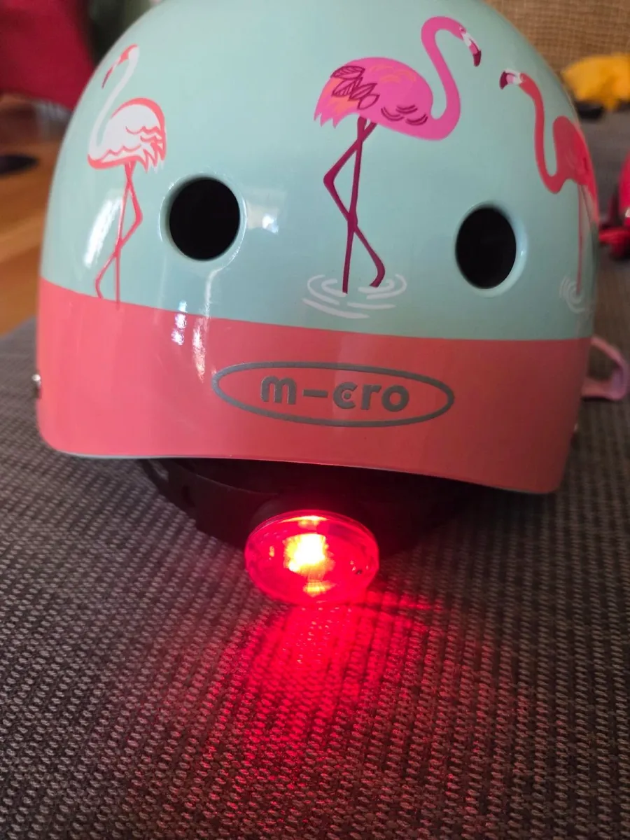 Kids Cycling Helmet – Micro (m-cro) – Flamingo Dsg - Image 3