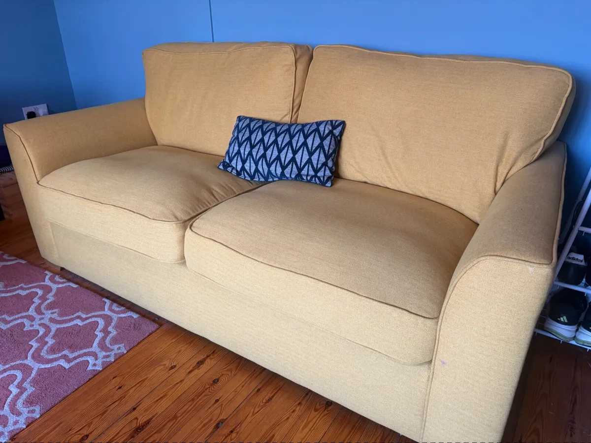 Yellow Sofa - like new - Image 2