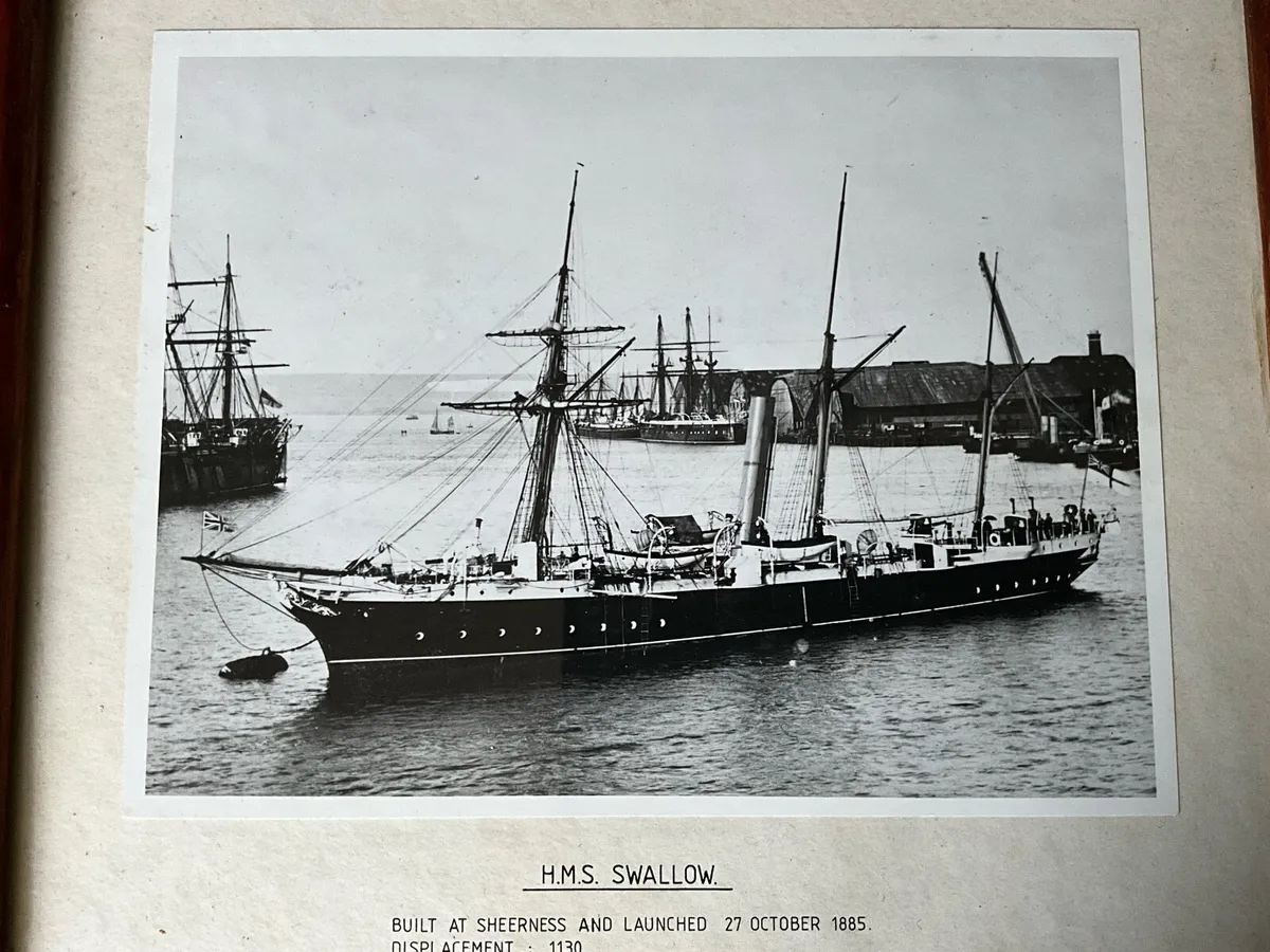 H.M.S Swallow.  Framed Photograph - Image 3