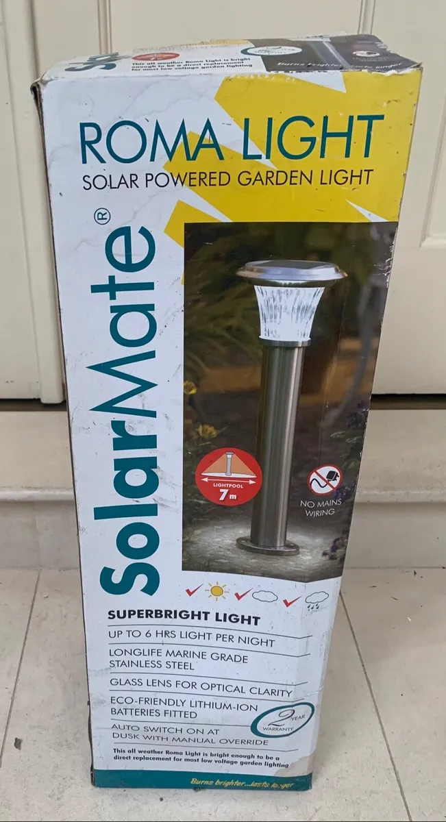 Solar Mate - Solar Powered Garden Path Lights x 6 - Image 1