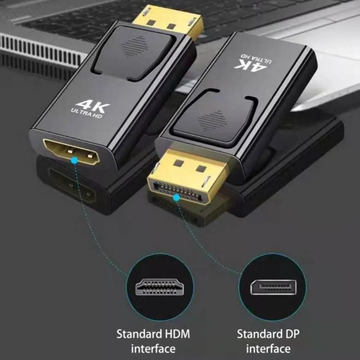 DisplayPort to HDMI Adapter 4K DP to HDMI Converte - Image 3
