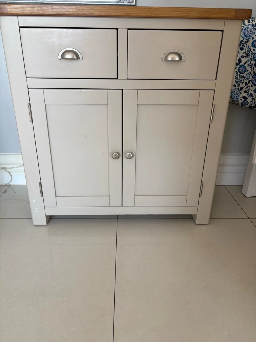 2 drawing sideboard with oak top - Image 1