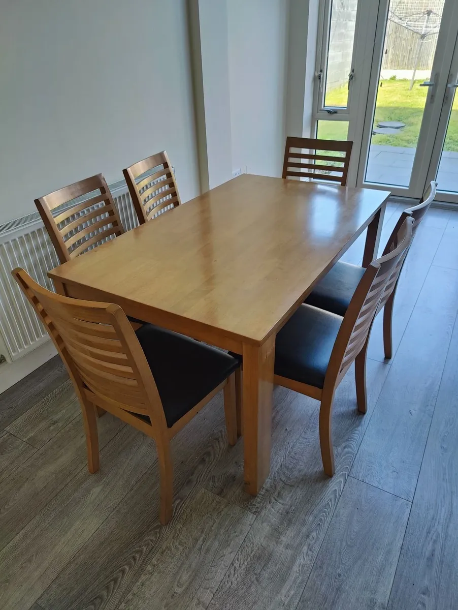 Dining table and chairs
