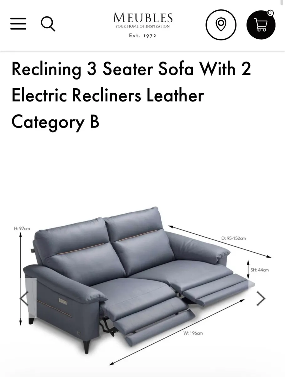 Electric recliner couch - Image 2