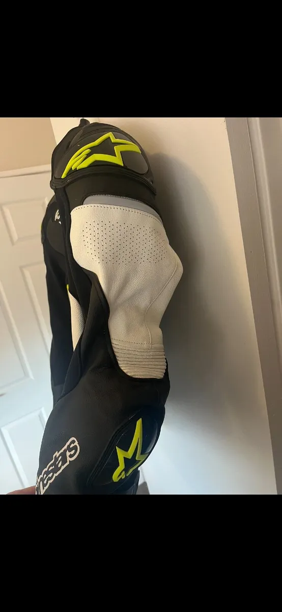 Alpinestars Atem V3 Leather Jacket - Black/White/F - Image 2