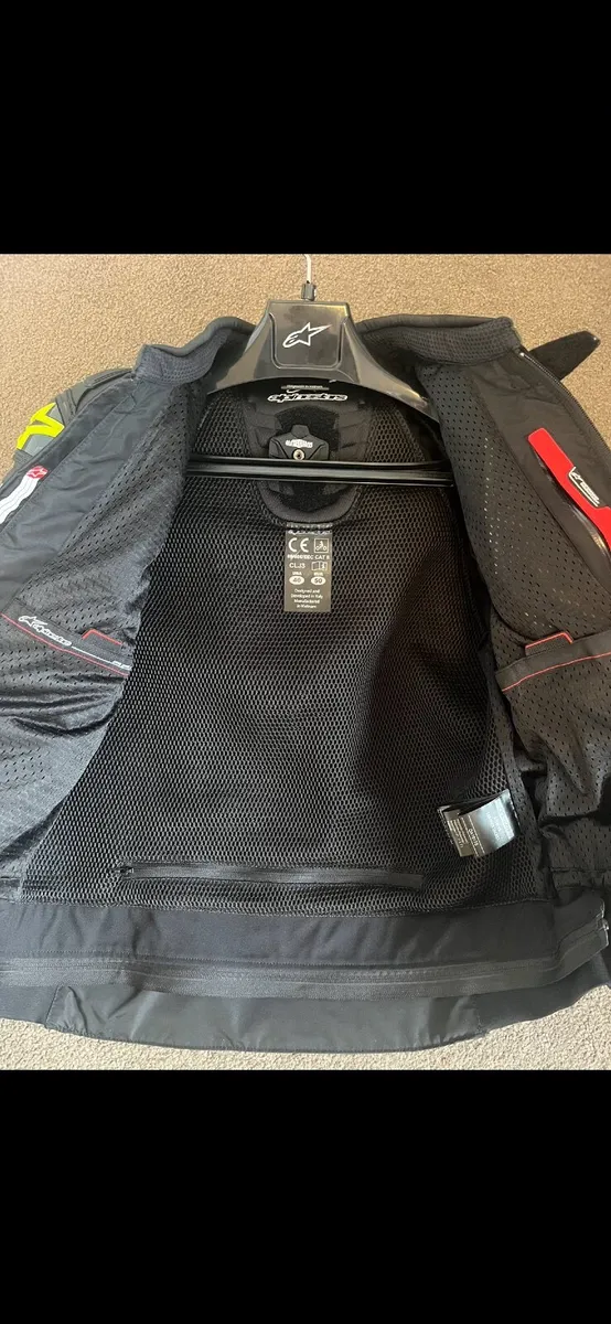 Alpinestars Atem V3 Leather Jacket - Black/White/F - Image 4