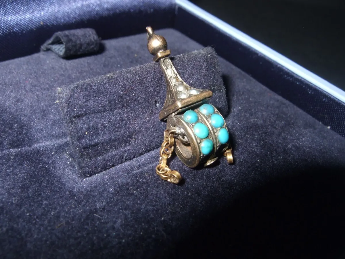 Vintage Hallmarked 9ct Gold 'Tibetan Prayer Wheel' - Image 4