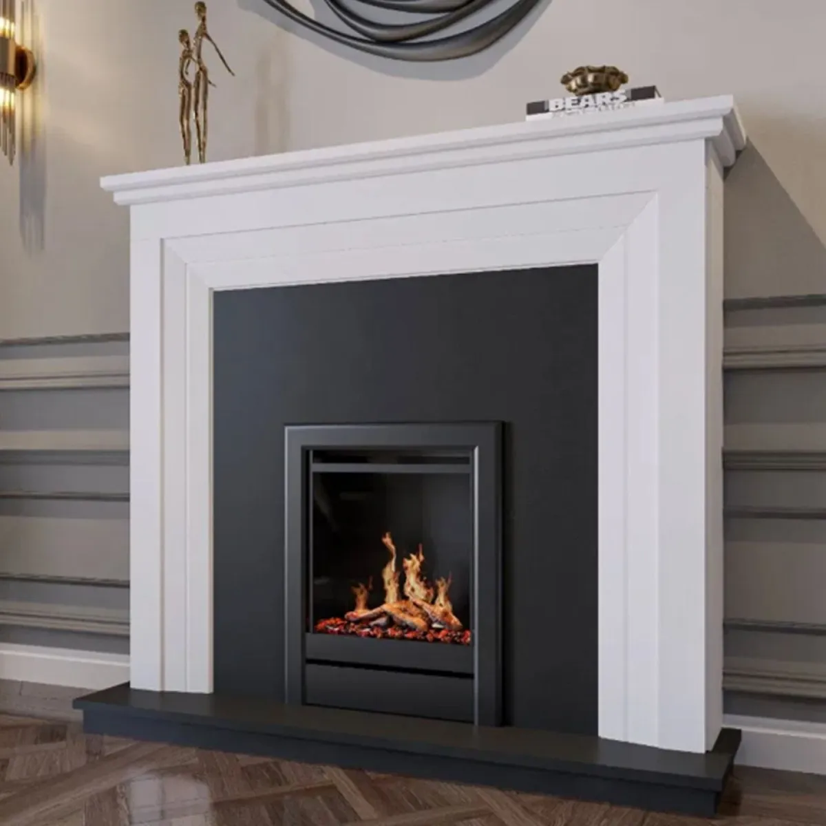 Salento 75 Polished Fireplace Surround 56'' - Image 3