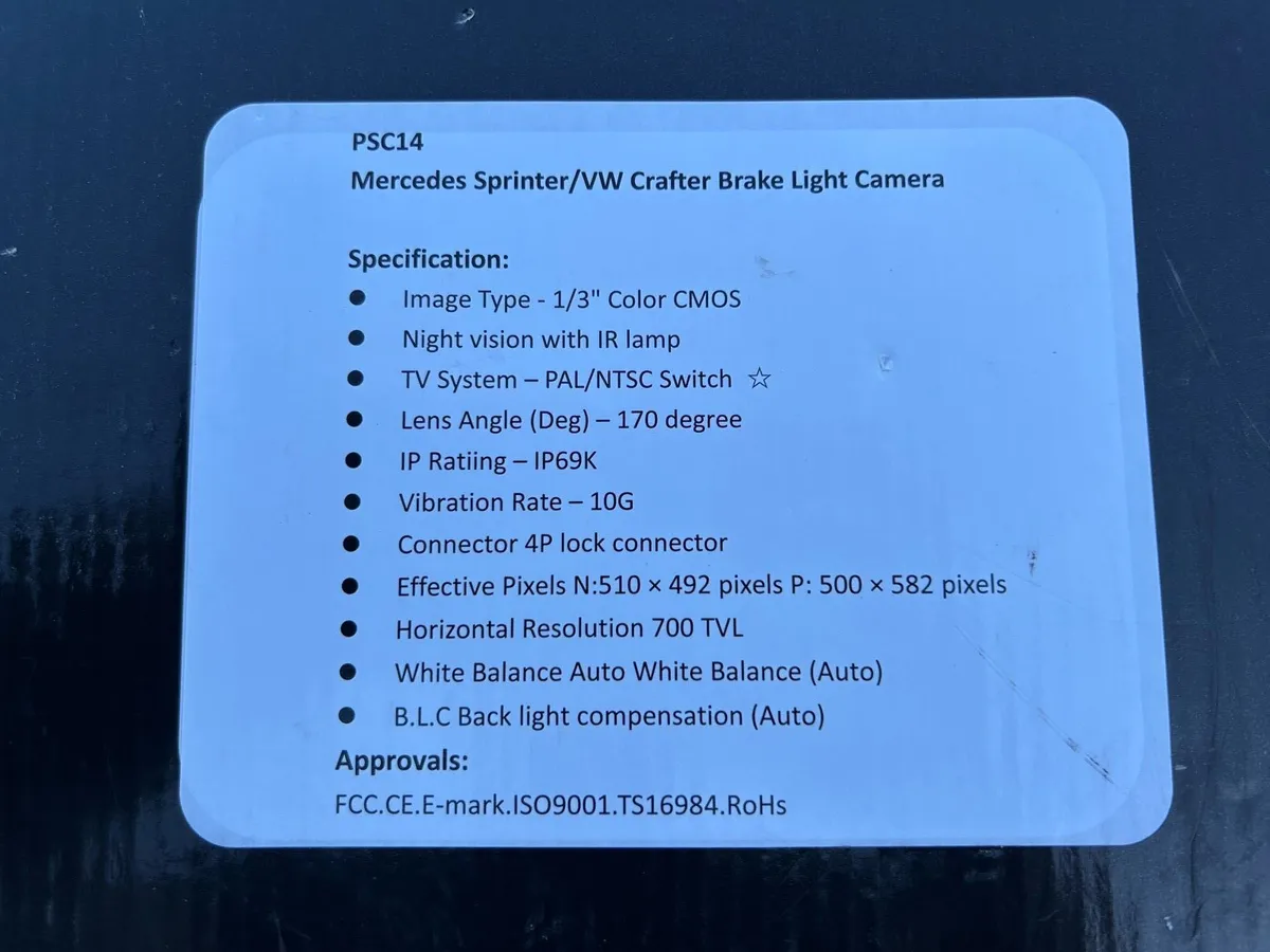 Park safe brake light camera sprinter crafter - Image 3