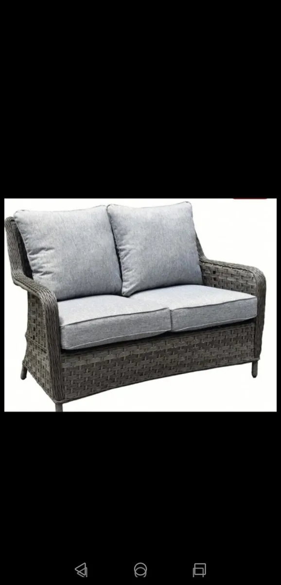 Brand New Pair Dark Grey Rattan Recliners - Image 3