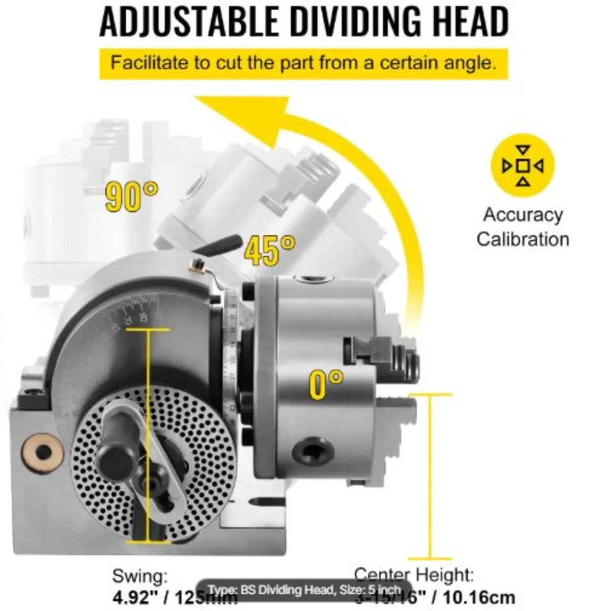 BS-0 Precision Dividing Head, Horizontal Dividing - Image 3