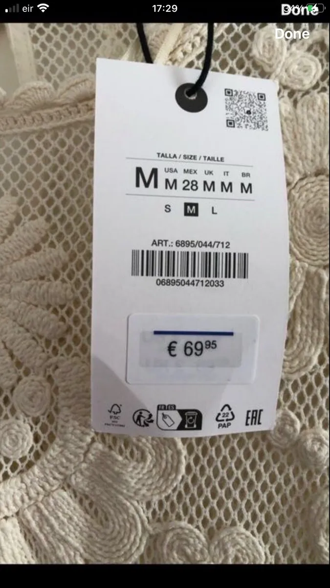 Ladies BNWT Zara maxi dress size M €30 - Image 3