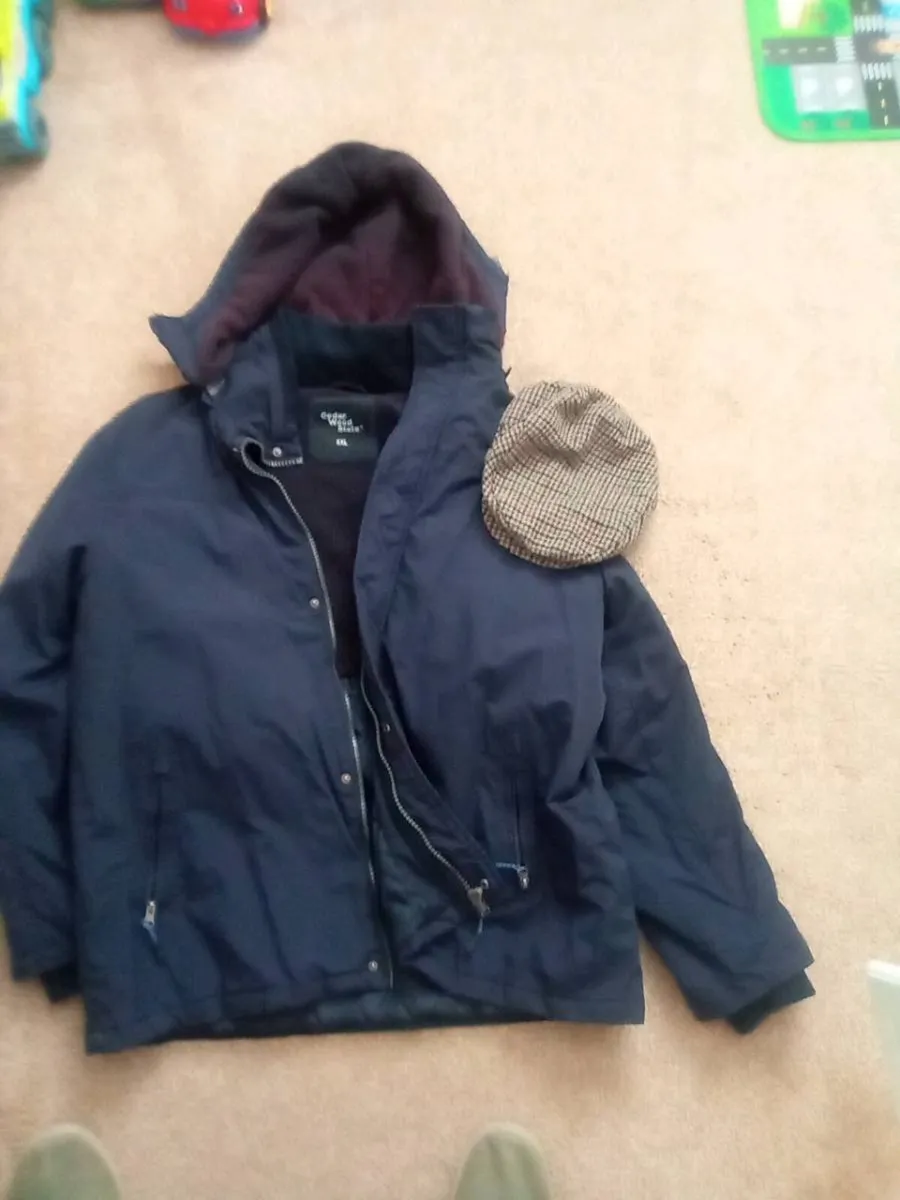 MANS. FUR. LINED. COAT. AND. PEAK. CAP - Image 1