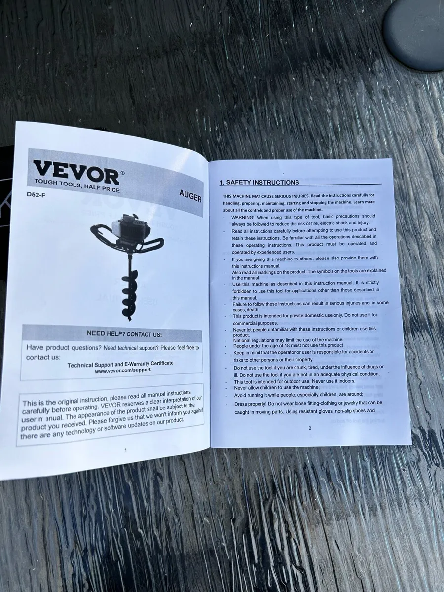 Vevor Petrol Auger 8” - unused - Image 4