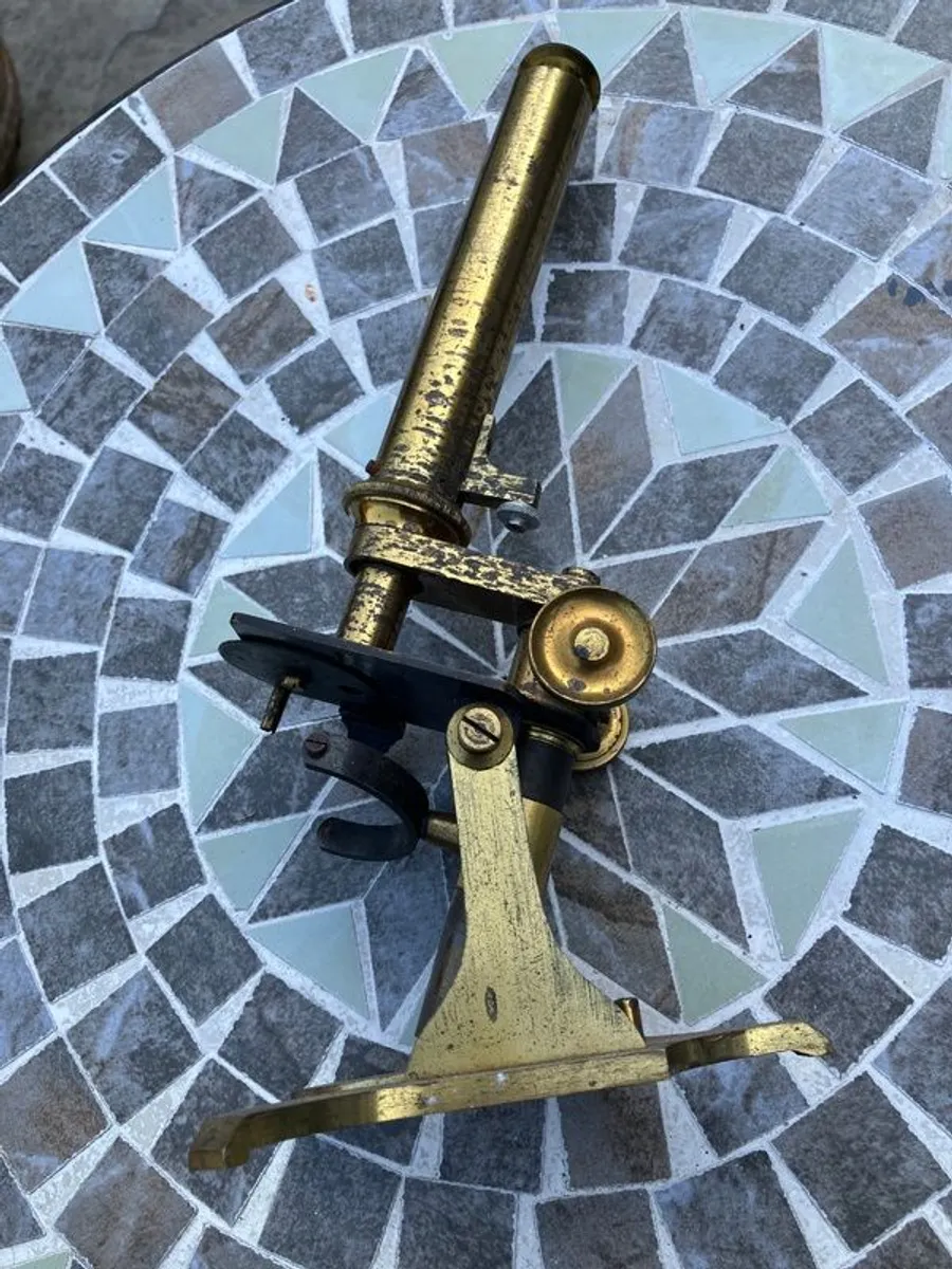 AntiqueYeates  Brass Microscope - Image 2