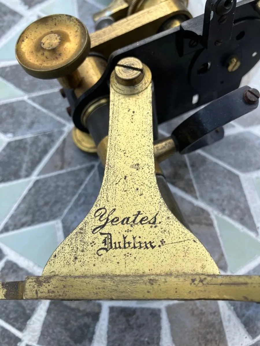 AntiqueYeates  Brass Microscope - Image 3