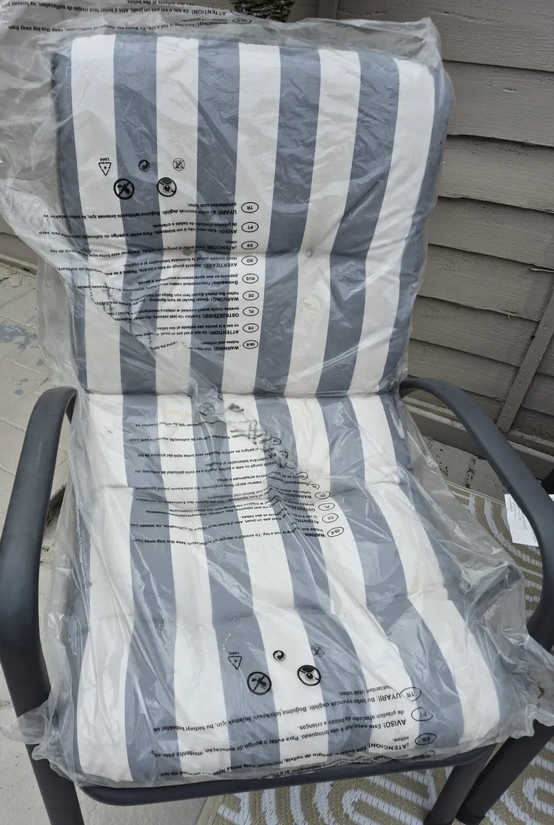 2 seater sofa, 2 chairs and glass table - Image 2