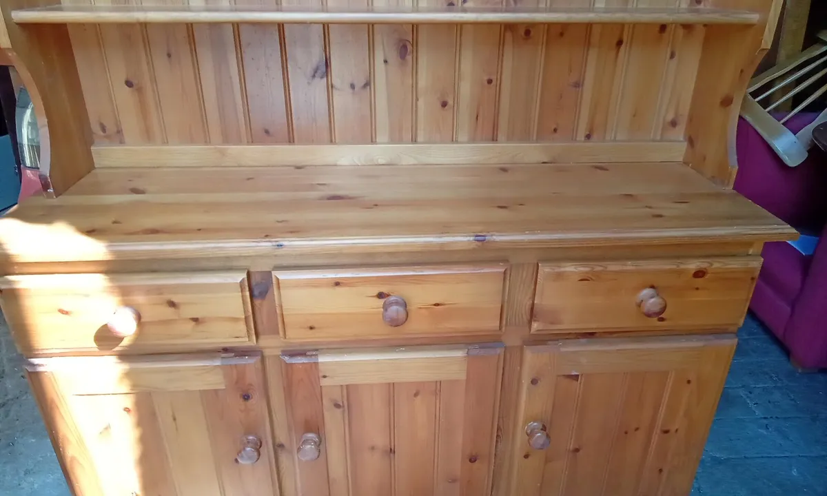 Solid Pine Kitchen Dresser - Image 4