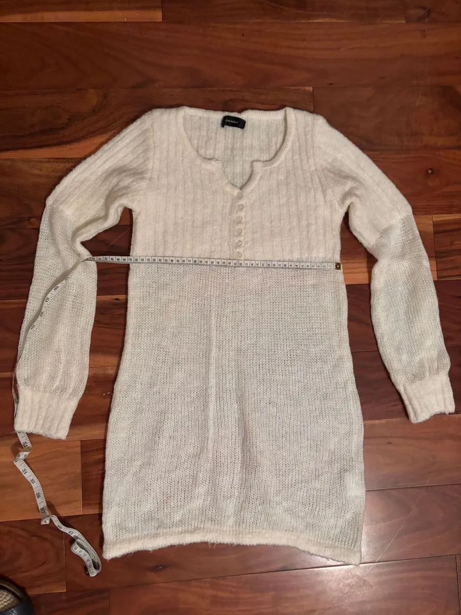 Vero Moda White Wool Tunic Dress Elegant Fit - Image 1