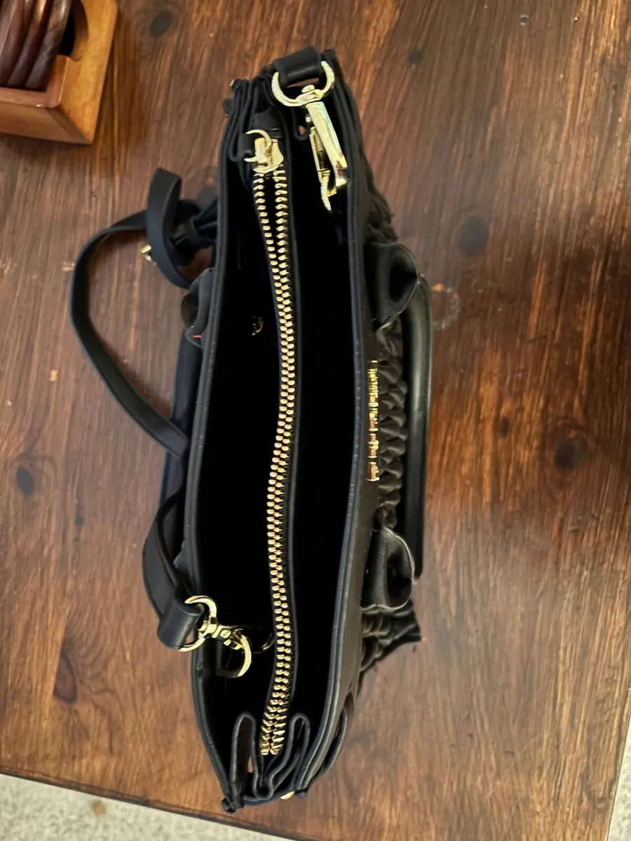 Black Leather Handbag Good Condition - Image 2