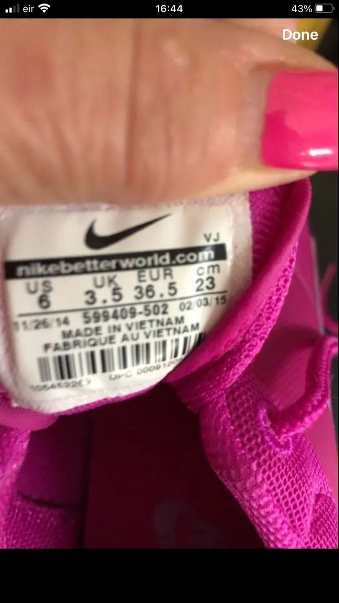 Goths Nike trainers size 3.5 €15 - Image 3