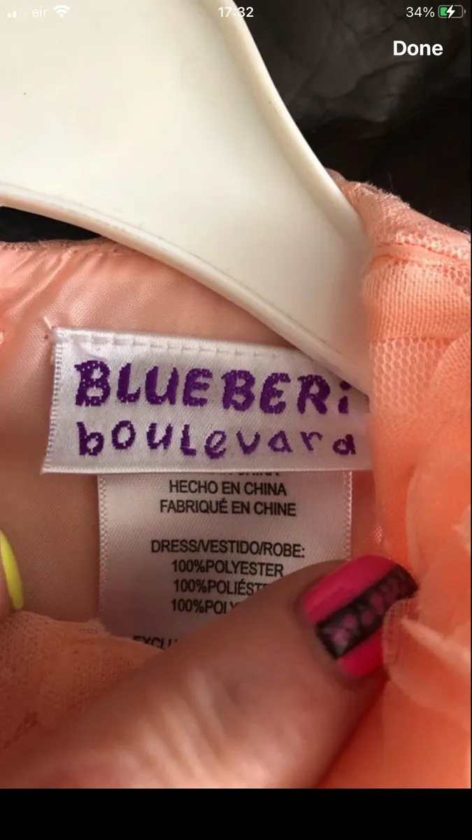 Girls stunning dress 6/9 mths €10 - Image 4