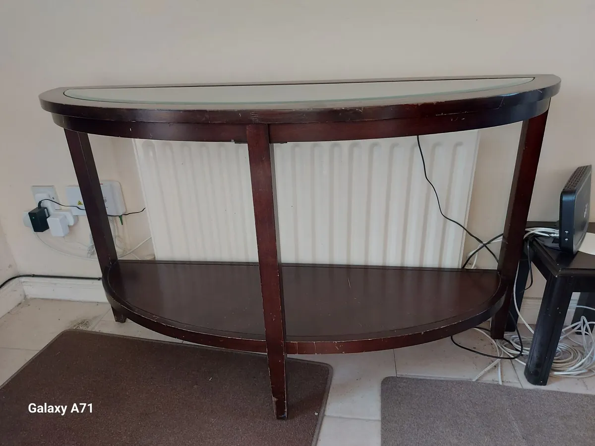 Half Moon, Semi Circular Console Hall Table - Image 1