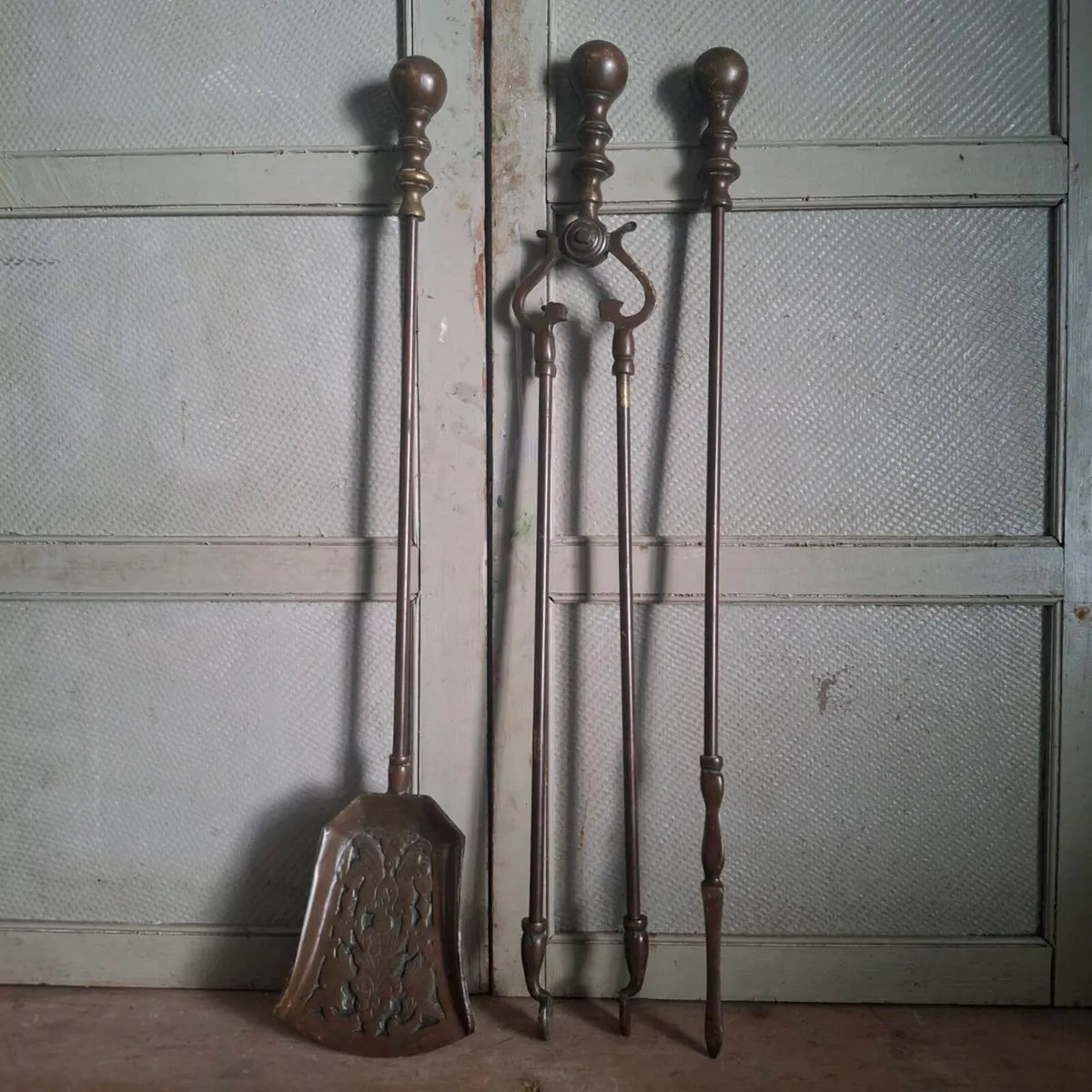Victorian English Fireside Irons - Image 1