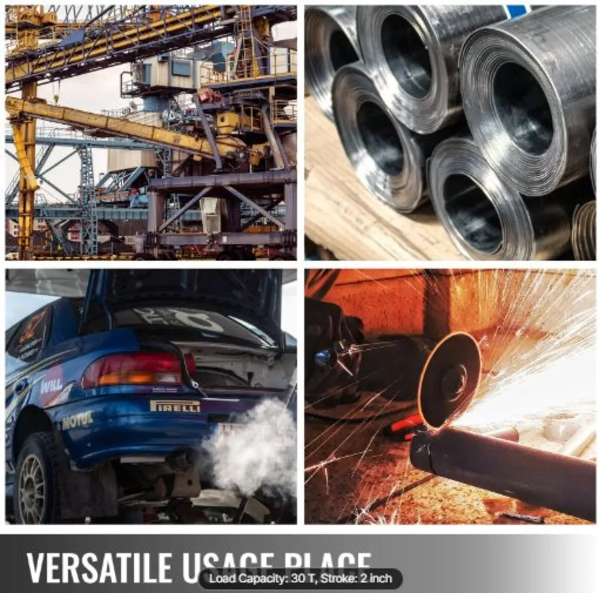 30T/66000LBS Hollow Hydraulic Cylinder Jack 50mm - Image 3