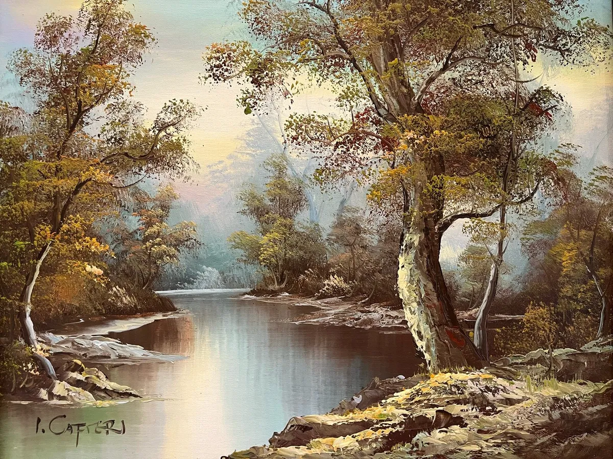 Framed Signed Oil Painting - Image 2