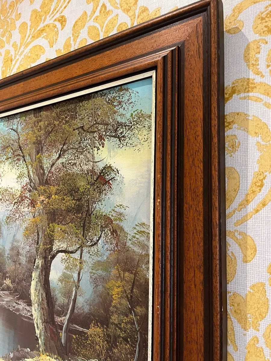 Framed Signed Oil Painting - Image 4