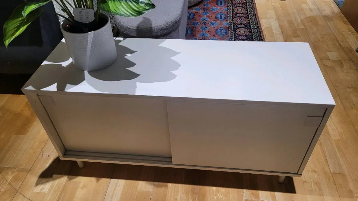 White IKEA sideboard or TV unit. - Image 1