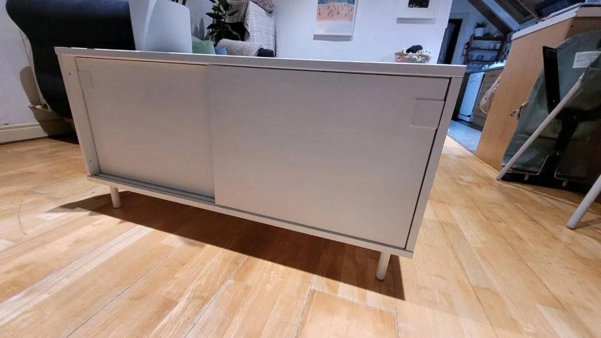 White IKEA sideboard or TV unit. - Image 2