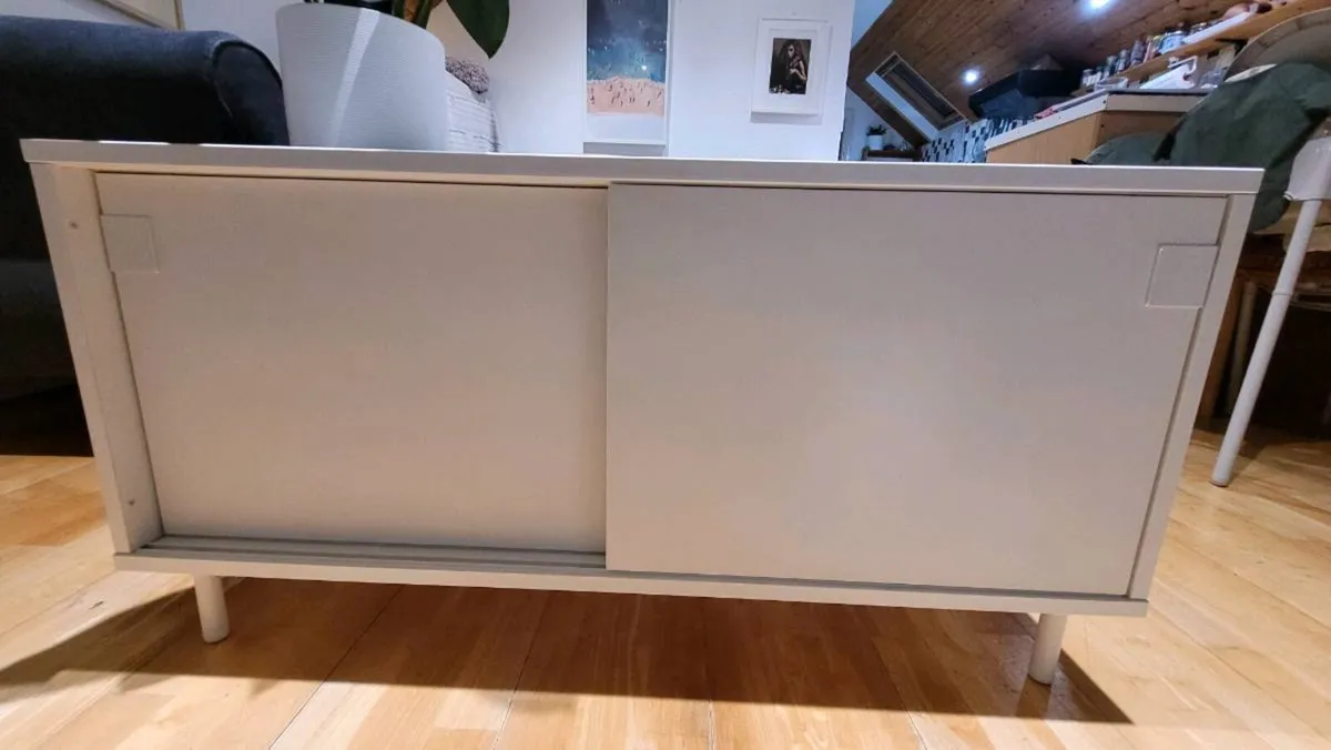 White IKEA sideboard or TV unit. - Image 3