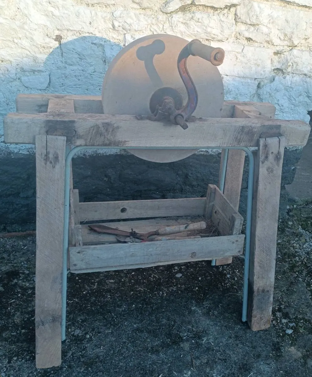 Antique Stone Wheel - Image 2