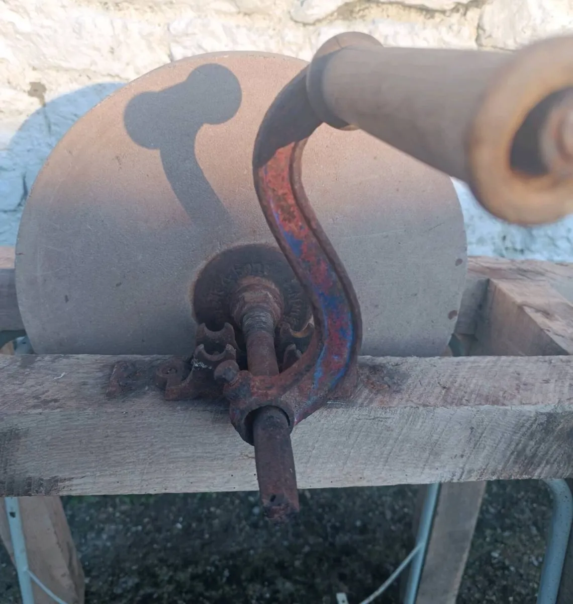 Antique Stone Wheel - Image 3