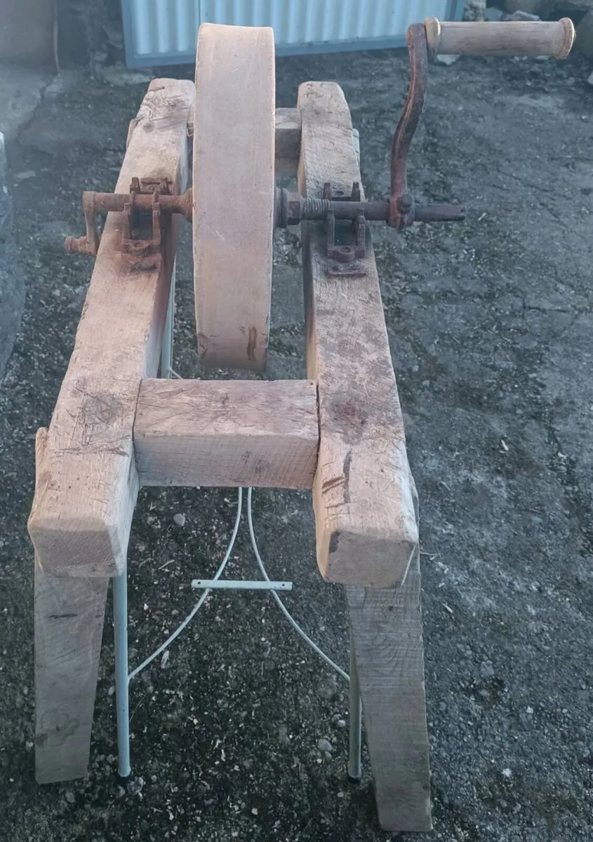 Antique Stone Wheel - Image 4