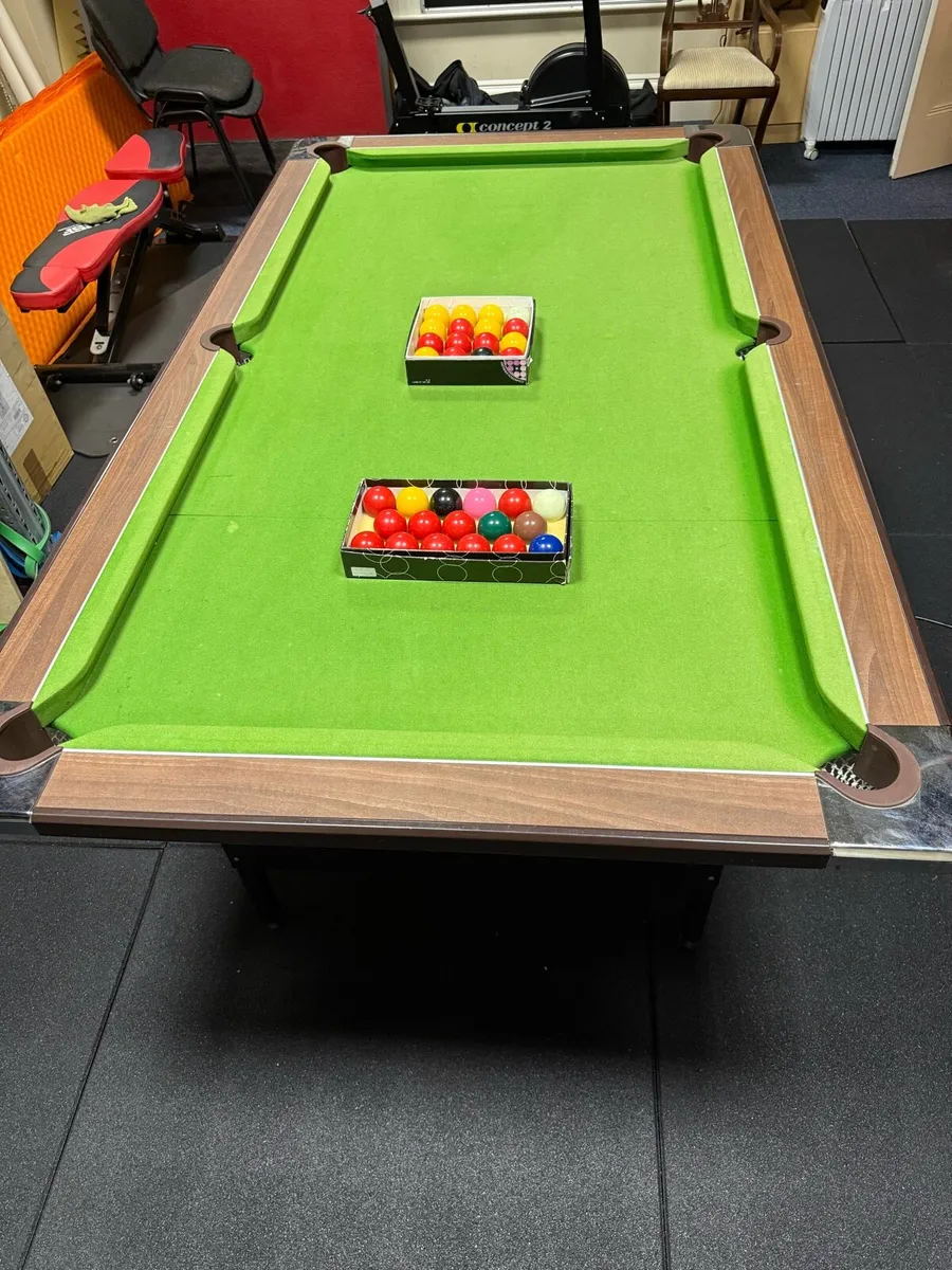 Pool/ snooker table - Image 1