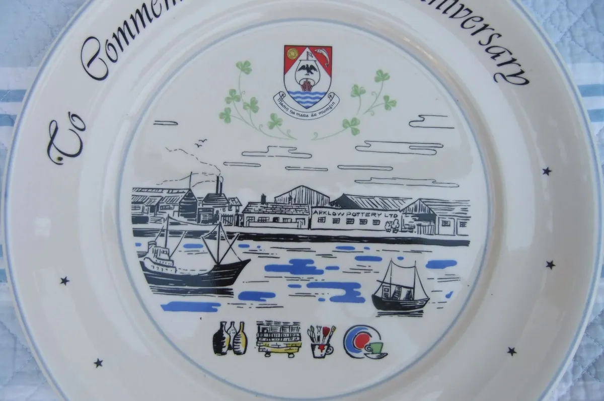 Arklow Pottery 50th Commemorate Anniversary Plate - Image 3