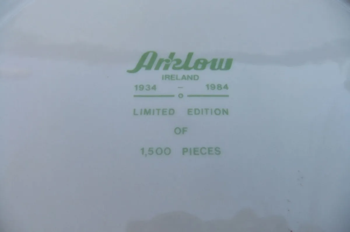 Arklow Pottery 50th Commemorate Anniversary Plate - Image 4