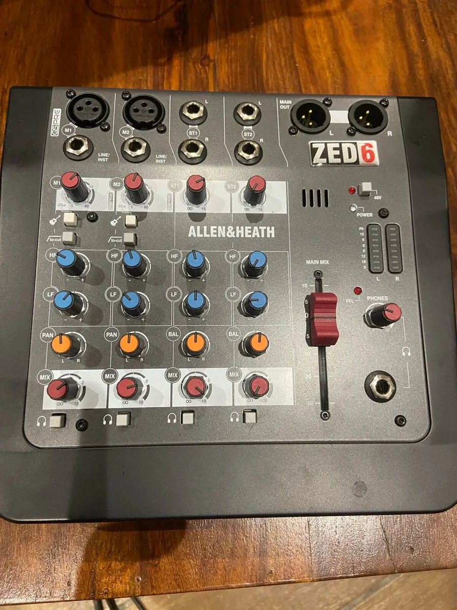 Allen Heath zed 6 mixer desk - Image 3