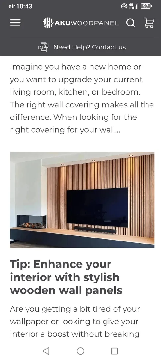 Aqoustic wall /ceiling  wooden panels - Image 4