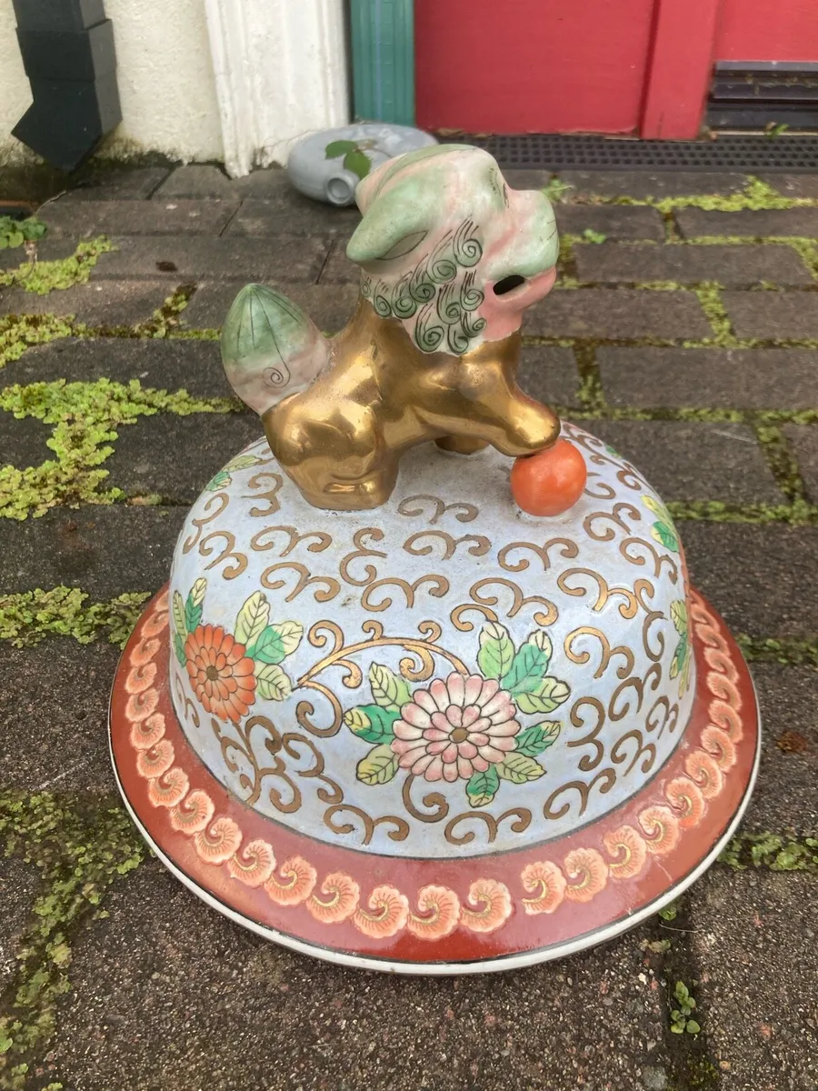 Chinese ginger jar lid free postage - Image 1