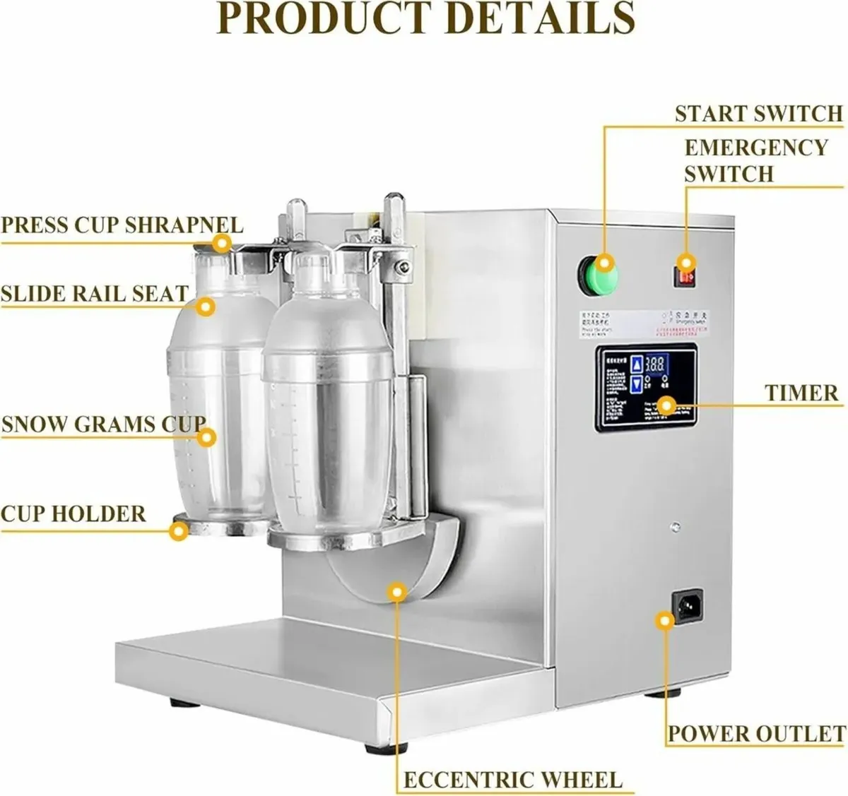 Auto Bubble Tea Shaker Machine Electric - Image 4