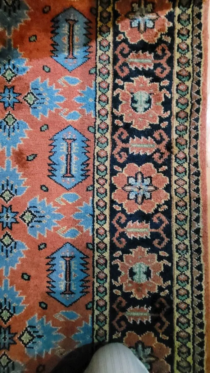 Wool rug - patterned.