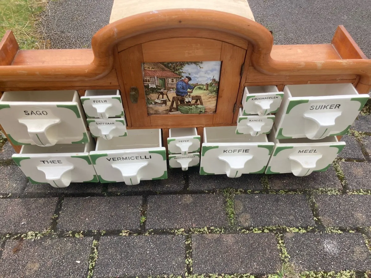 1930s art deco Dutch spice rack - Image 3
