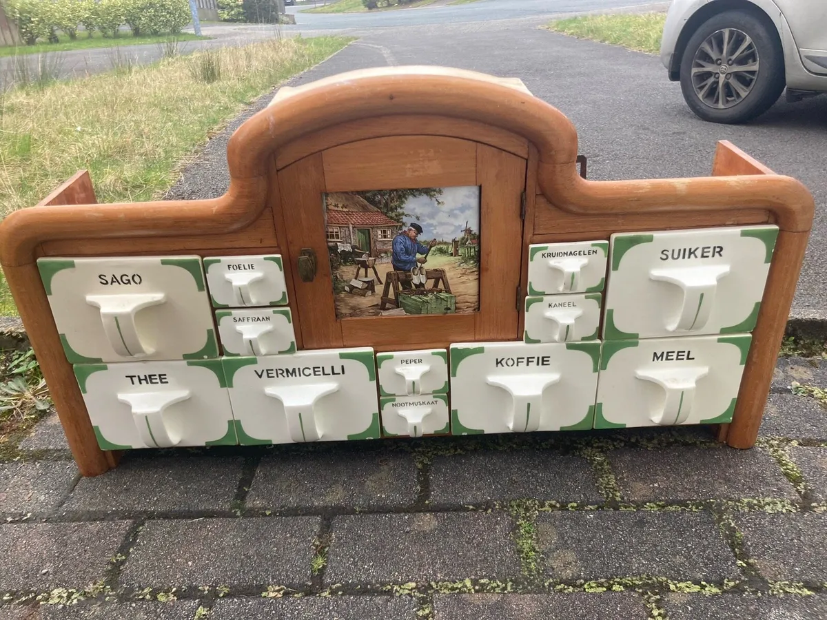 1930s art deco Dutch spice rack - Image 1