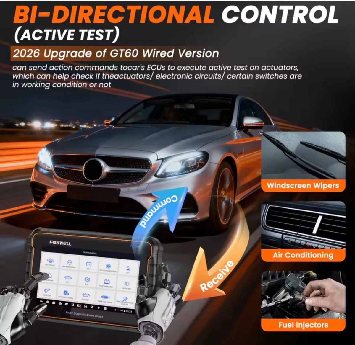 2026 new FOXWELL GT60 OBD2 Bidirectional - Image 2