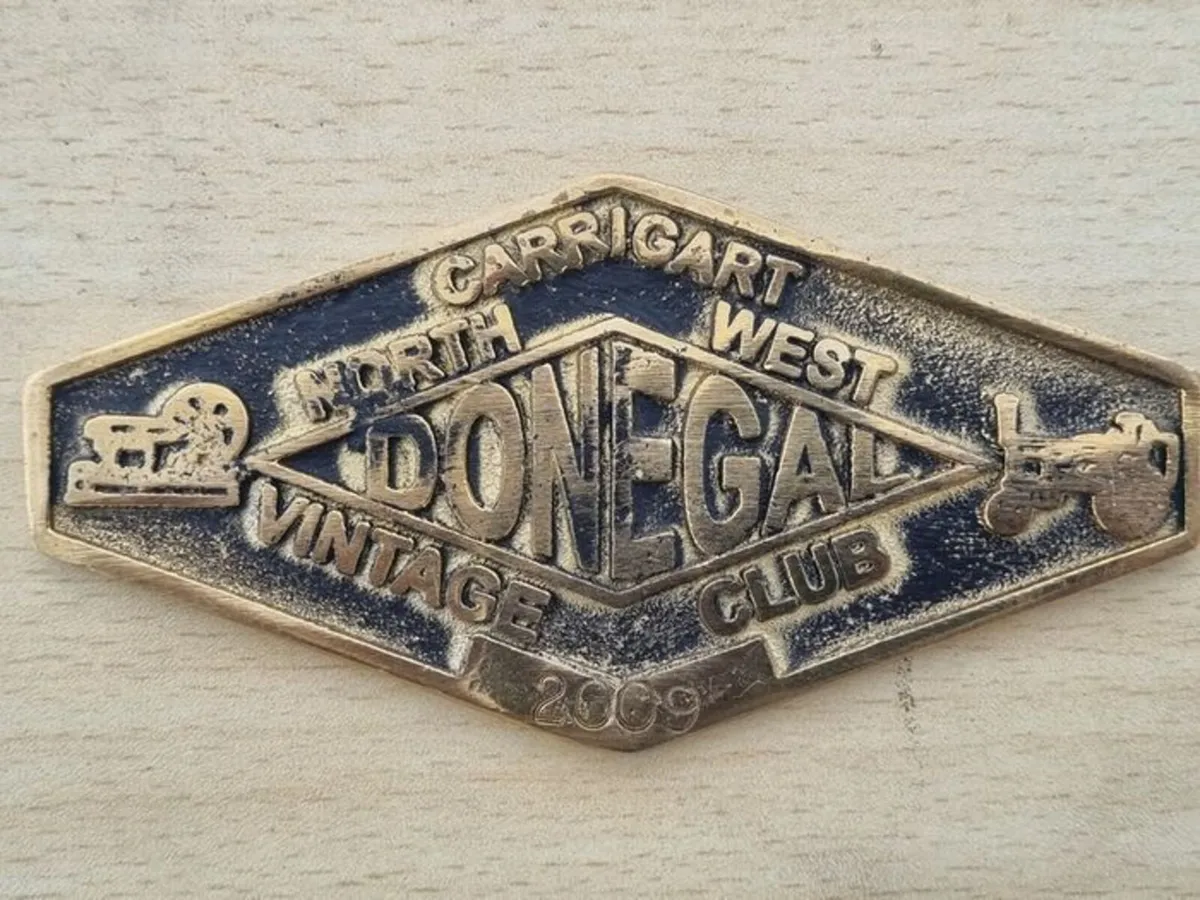 Brass Plaque - Donegal North West Vintage Club - Image 2