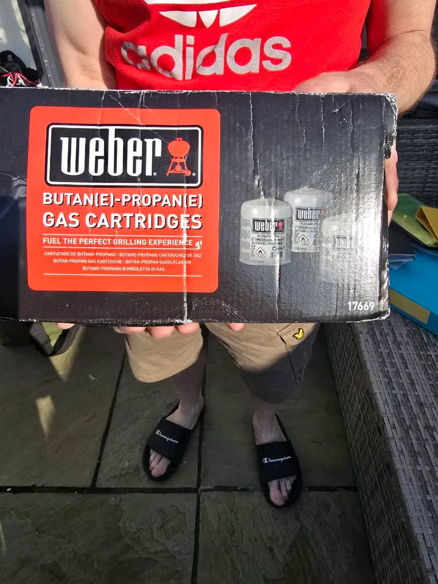 Full Weber Butane BBQ cartridges - Image 1